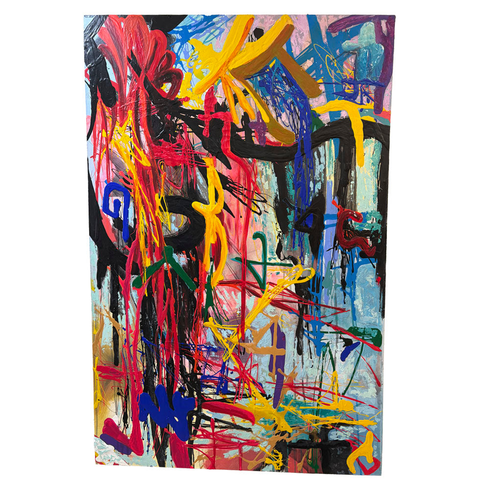 Cuadro Abstracto Contemporáneo – Caos Cromático