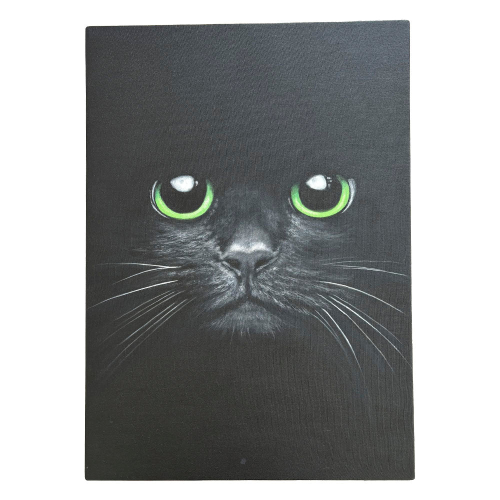 “Feline Gazes” Wall Art Set – Abstract Triptych