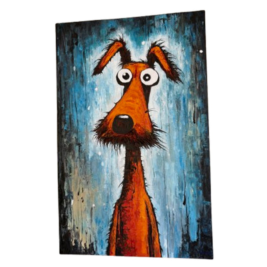 Cuadro Perro Expresionista – Mirada Inocente