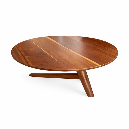 Mesa circular de parota